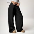 thumbnail image 4 of Mlzmgr Womens Wide Leg Sweatpants Casual Athletic Elastic High Waisted Baggy Thick Fall Winter Pants Trendy Outfits(Large), 4 of 9