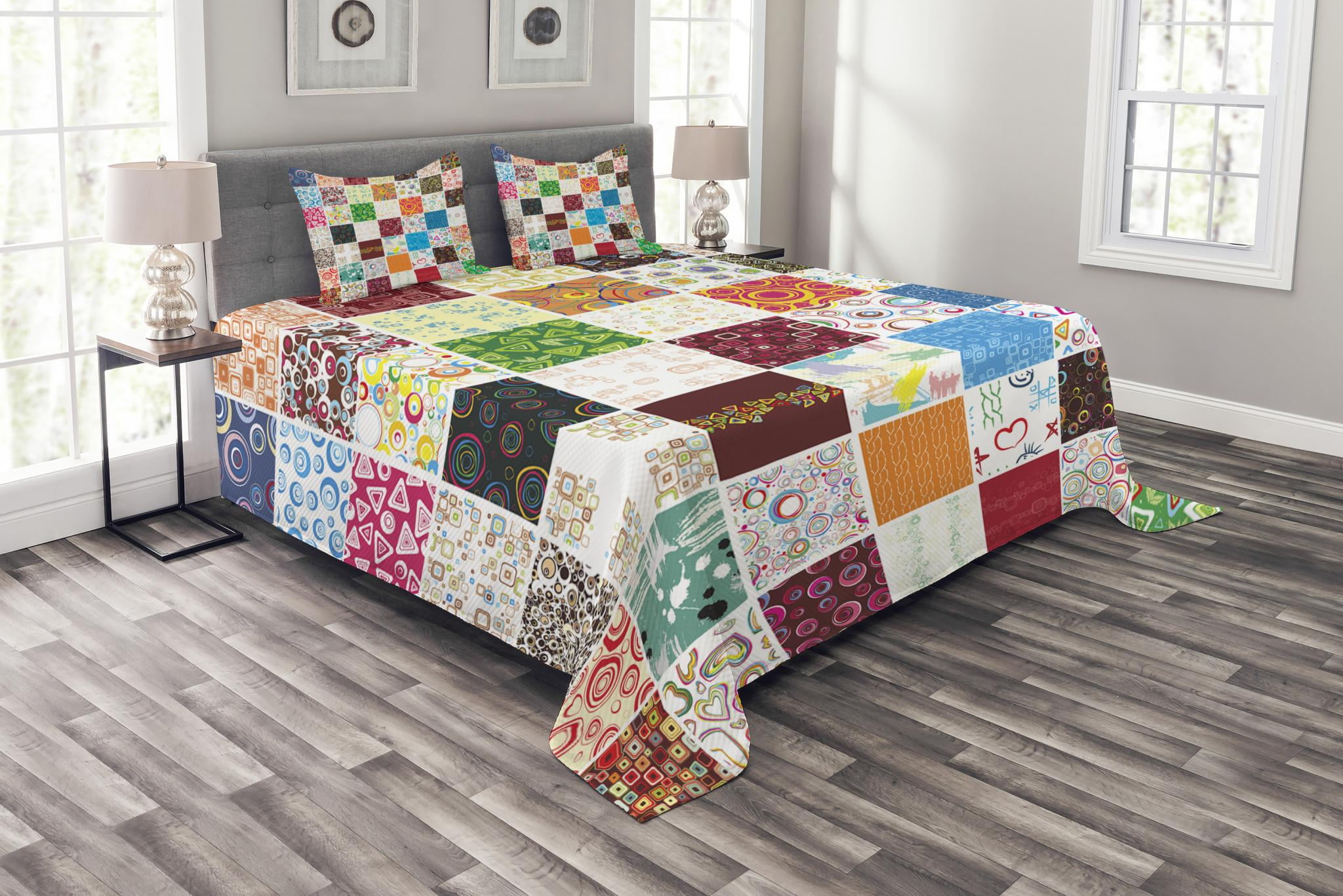 African Clan Dancer Ethnic Print Details about   Afro Quilted Bedspread & Pillow Shams Set 