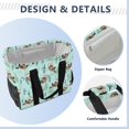 thumbnail image 4 of FORMRS Tote Bag for Women Large Capacity Canvas Travel Foldable Carry On Shopping Handbag, Green Otters Pattern, 4 of 8