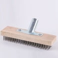 thumbnail image 1 of Long handle hard steel wire cleaning brush, 1 of 5