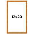 thumbnail image 2 of 12x20 Honey Brown Real Wood Picture Frame Width 0.75 inches | Interior Frame Depth 0.5 inches |, 2 of 8