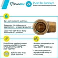 thumbnail image 4 of Cash Acme Sharkbite Elbow - 90 Degree Male Adapter - 3/4 In. x 3/4 In., 4 of 5
