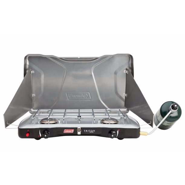Coleman Triton Series Camping 2Burner PerfectFlow InstaStart Propane