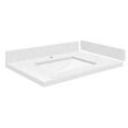 thumbnail image 7 of Transolid Vt27.5X22-1Ru-1 Silestone 28" Quartz Vanity Top - Miami White, 7 of 7