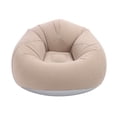 thumbnail image 1 of Inflatable Chair, Thickened Multi Purpose Portable Comfortable Fabric Inflatable Couch  for Outdoor Gray, 1 of 7