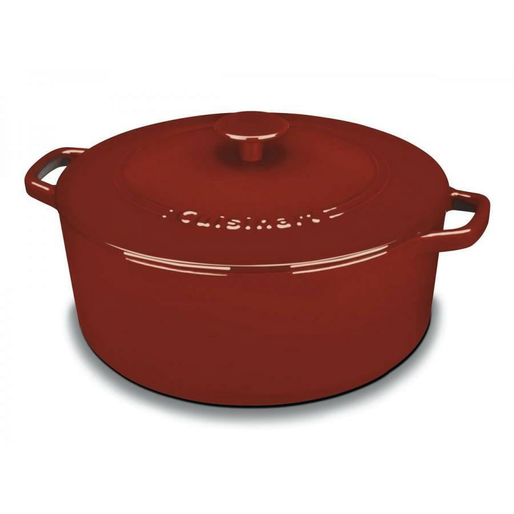 Cuisinart Chef's Classic Red Enamel Cast Iron Casserole Roasting Lasag –  Olde Kitchen & Home