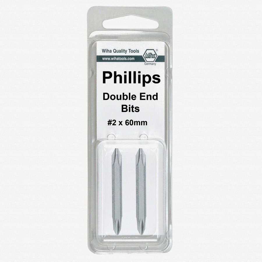 Wiha 71466 Wiha 71466 Phillips Double End Bit Number-3 by Number-3 2-Pack by Wiha 
