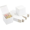 thumbnail image 1 of Paquete de 30 cajas de regalo Kraft, cajas de cartón blanco para envolver regalos, cajas para galletas y dulces de 3 x 3 x 3.5 pulgadas, 1 of 8