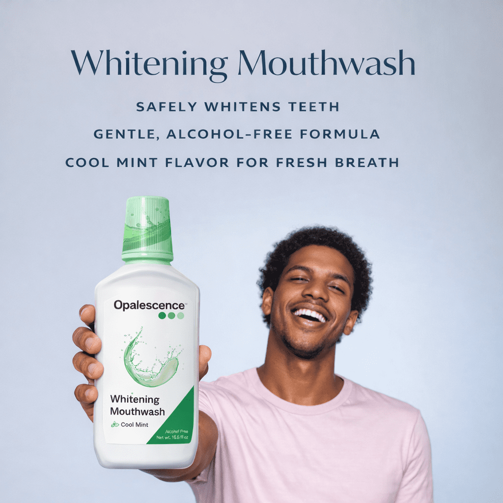 Opalescence Teeth Whitening & Fresh Breath Mouthwash (2 Pack) Mint, Alcohol-Free, 15.5 fl oz