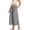 #01 Black 【Mix & Match: Stock Up on Your Favorite Colors】, variant on Women's Striped Soft Fabric Wide Leg Pants, Elastic Waist Loose Fit Culottes with Functional Pockets, Mid Waisted Flowy Palazzo Pants for Casual Daily Wear, Beach | TruBelle,Black S