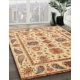 thumbnail image 3 of Ahgly Company Machine Washable Indoor Rectangle Abstract Chocolate Brown Area Rugs, 6' x 9', 3 of 7