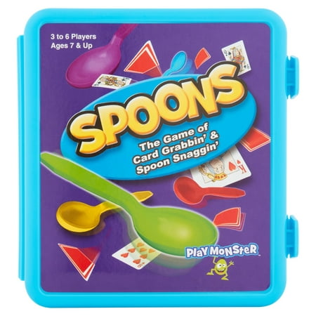 PlayMonster Spoons Classic Game - 3 to 6 Players, Ages 7 & (Best Board Games For 5 6 Players)