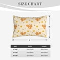 thumbnail image 4 of Lsque Squirrel And Leaves Pattern Pillow Case – Soft & Cozy Throw Pillow Cover, Hypoallergenic Cushion Case for Sleeping Women with Envelope Closure-14"x20", 4 of 6