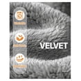 thumbnail image 5 of Bean Bag Chair for Adults: 4-in-1 Convertible Giant Bean Bag Bed, Overstuffed Memory Foam Floor Couch with Two Machine Washable Covers, Large Chair Bed for Living Room Bedroom, Full Grey, 5 of 7