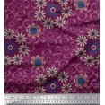 thumbnail image 1 of Soimoi Rayon Fabric Floral & Paisley Decorative Printed Fabric 1 Yard 56 Inch Wide, 1 of 1
