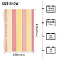 thumbnail image 2 of FORMRS 1-Subject Spiral Notebook 8" x 5" College Ruled 60 Refillable Sheet A5 Hard Cover, 2 Pack, Pink and Yellow Striped Pattern, 2 of 7
