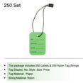 thumbnail image 3 of Price Tags and Hang Tag String Clothing Tag, 2"x1.4" Green String Tags for Clothes, Retail Store 250 Set, 3 of 6