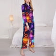 thumbnail image 3 of Vsdgher Colorful Potion Bottles Magic Pajamas Set Long Sleeve Sleepwear Womens Button Down Nightwear Pj Sets-Small, 3 of 7