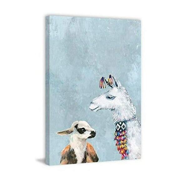 Marmont Hill Fashion Power in Blue Painting Print on Wrapped Canvas