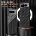 thumbnail image 3 of Case Compatible with Google Pixel 7 Case Carbon Fiber Texture Design Cover Non-Slip Enhanced Grip Anti-Fingerprint Anti-Scratch Shock Absorption Case Made for Google Pixel 7 Case,Darkpurple, 3 of 7