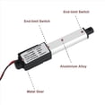 thumbnail image 2 of 6X Actuador Micro-Lineal, de 2 Pulgadas, 90N / 20,3Lb, Velocidad 9,5 mm / S Actuador Eléctrico una Prueba de Agua Motor Actuador Lineal 12V, 2 of 9