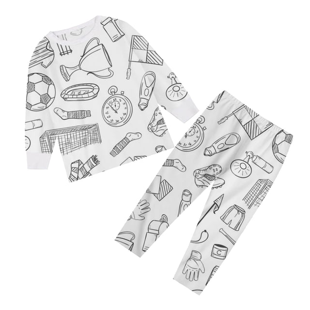 DIY Hand Painted Coloring Pajama Set Interactive Homewear For Kids Play And Comfortable Nightwear