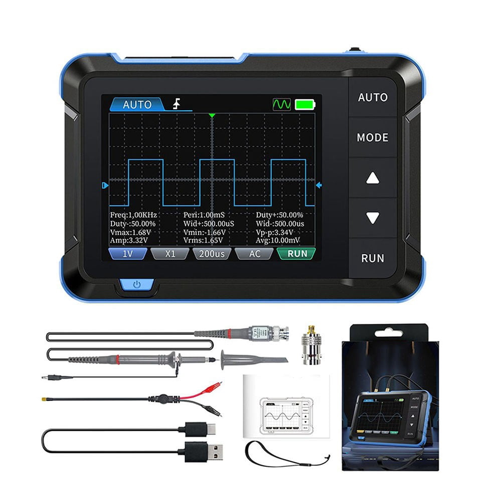 Handheld DSO153 Oscilloscope 5MS/s Sampling Rate for Digital and Analog Signals