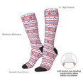 thumbnail image 6 of Salouo red blue Snow Mountain Print Women's Men's Ankle Socks 1-pack Casual Athletic Socks for Unisex Adult Moisture-Wicking Socks for Daily Wear/Running/Sport, 6 of 8