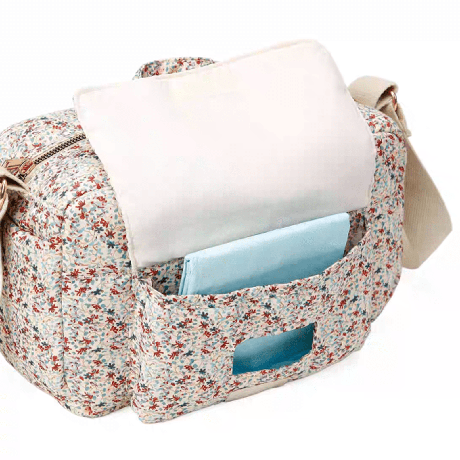Cute Bear Embroidered Baby Diaper Bag, Large Capacity Multifunction Travel Organizer, Portable Nappy Tote Baby Shower Gift for New Mom (style5)