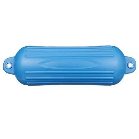 Attwood Mari 9358B1 8 x 28 in. Softside Blue Twin Eye Cylindrical Fender