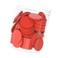 thumbnail image 4 of Yinanstore 100 Pieces 1 inch Math Manipulatives Counting Chips Discs Round for Kids Learning Sorting Lightweight Educational PP Material Red, 4 of 8