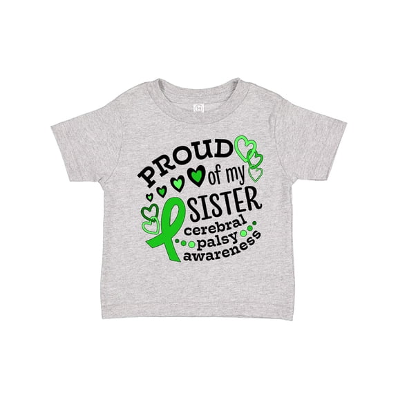 Inktastic Proud of My Sister Cerebral Palsy Awareness Boys or Girls Toddler T-Shirt