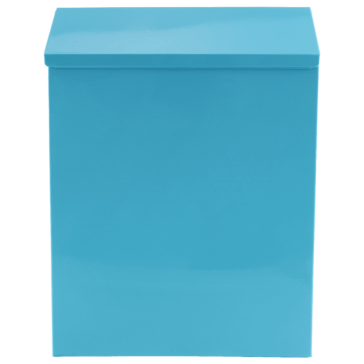 Wall-Mounted Mailbox Lockable Mailbox Wall Collection Box Farmhouse Mailbox with Key Suitable for Home Office Blue