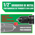 thumbnail image 4 of Set Taladro Bloosom  Rotomartillo 1/2'' Con 3.0ah Batería Bolsa herramientas Verde, 4 of 4