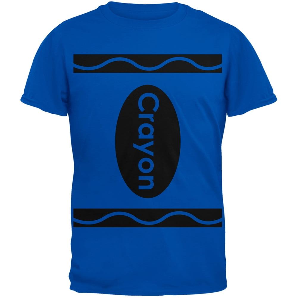 Halloween Crayon Costume Blue T-Shirt 