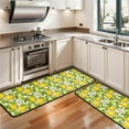 thumbnail image 3 of Kitchen Rugs Sets Of 2,Yellow Lemon Fruit Slices Anti Fatigue Kitchen Mat Rugs Non Slip Washable,Decorative Kitchen Floor Mats for Kitchen,Sink,Laundry,17"x47"+17"x47", 3 of 5