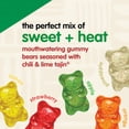 thumbnail image 4 of Tajin Gummy Bears, Assorted Fruit Candy Gummies with Chili and Lime Seasoning, Mild, Gluten-Free and Vegan Snacks, 9 oz Resealable Bag, 4 of 5