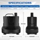 thumbnail image 5 of Bomba de agua Simple Deluxe 660GPH sumergible 2500L/H 45W, 5 of 7