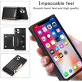 thumbnail image 3 of Compatible with iPhone 12 Pro Max Wallet Case with Crossbody Neck Strap Lanyard Purse Handbag Shoulder Strap Cover with PU Leather Credit ID Card Holder Kickstand Stand Protection Case 6.7" Black, 3 of 15