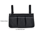 thumbnail image 2 of Bolsa para silla de ruedas, bolsa para silla de ruedas, bolsa lateral para reposabrazos con tira reflectante para andadores, scooters de movilidad, accesorios para andadores ER, 2 of 5