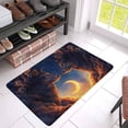 thumbnail image 3 of MKHERT 3D Big Fox with Clouds Form and Moon Doormat Rug Home Decor Floor Mat Bath Mat 30x18 inch, 3 of 3