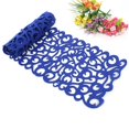thumbnail image 5 of Hzzsbu Rectangle Felt Table Runners Openwork Floral Design Hollow Coasters Tablecloth Placemats Home Tea Table Cloth Wedding Decor, 5 of 7