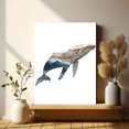 thumbnail image 6 of Whale Ocean Wave Wood Style Canvas Print, Decor for Living Room, Bedroom, Bathroom, Office, Nautical Home, 6 of 8