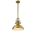 thumbnail image 2 of 1-Light 13" Modern Industrial Antique Brass Single Dome Pendant Light For Kitchen Island, 2 of 8