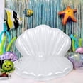 thumbnail image 4 of Flotador inflable con forma de concha marina Zcaukya Giant Clam, 1,15 m, con perla, 4 of 8