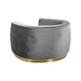 thumbnail image 7 of Meridian Furniture Julian Velvet Accent Chair in Gray and Gold, 7 of 7