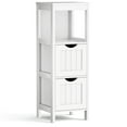 thumbnail image 1 of Costway Floor Cabinet Multifunction Bathroom Storage Organizer Rack w/ 2 Drawers, 1 of 10