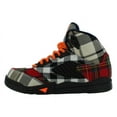 thumbnail image 3 of Nike Jordan 5 Retro Plaid PS Boys Shoes Size 2, Color: Black/Total Orange, 3 of 4