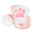 thumbnail image 1 of Pantuflas de Animales Yinane Fuzzy Paw rosa para Cosplay, 1 of 8