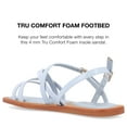 thumbnail image 4 of Journee Collection Womens Ennid  Tru Comfort Foam Buckle Flat Sandals, 4 of 6